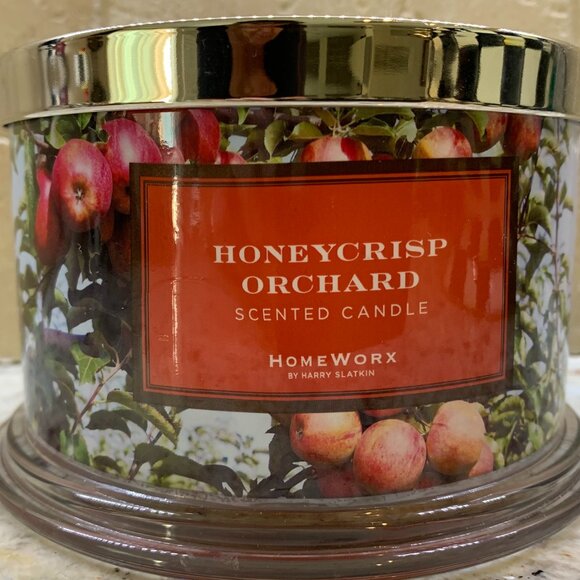 HomeWorx by Harry Slatkin Honeycrisp Orchard Scented 4-Wick Candle 18oz - Picture 1 of 4